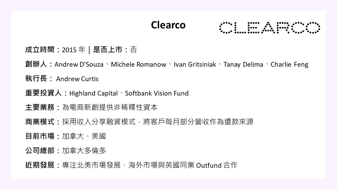 clearco小檔案